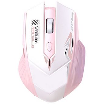 Dual Mode 2.4G Bluetooth Wireless Gaming Mouse, 6 Buttons,Ergonomic Mecha Style Rechargeable Mice