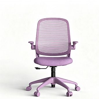 Ergonomic Office Chair 350LBS, Mesh Back Home Chair, Flipping Armrest, Rotating Lifting