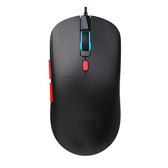 Wired Gaming Mouse,6 Buttons,7 RGB Breathing Light,Symmetric Ergonomic USB Mice for Game Office