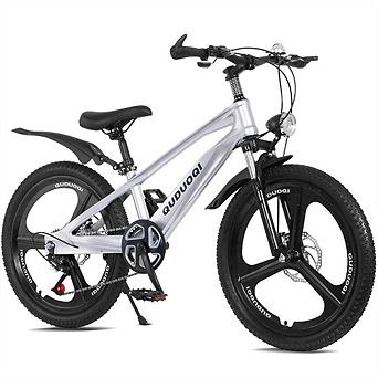 20" Kids Mountain Bike - 7-Speed Youth Bicycle, One-Piece Wheels, Lightweight Bike for Ages 8 to 12