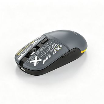 Dual Mode 2.4G Wireless & Bluetooth Gaming Mouse,Silent Click, RGB Light,Type-C Rechargeable