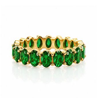 Jewels by Sunaina Haven Eternity Ring Stainless Steel with Zircon Stones