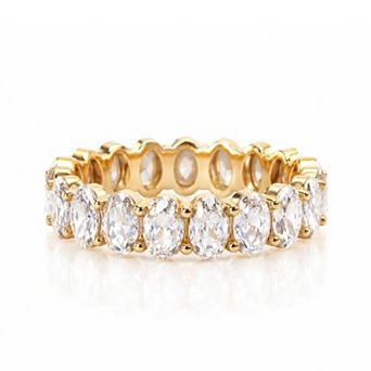 Jewels by Sunaina Haven Eternity Ring Stainless Steel with Zircon Stones