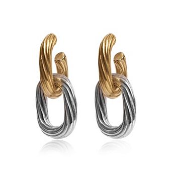 Jewels by Sunaina Taylor Earrings Stainless Steel with 18K Gold Plated Finish