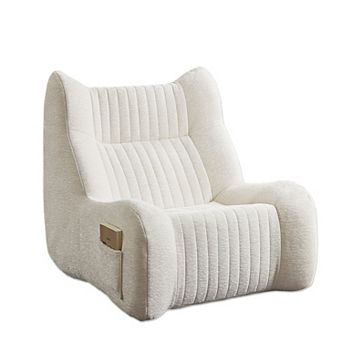 Storycute Chenille Bean Bag Chair with Armrests and High Resilience Foam