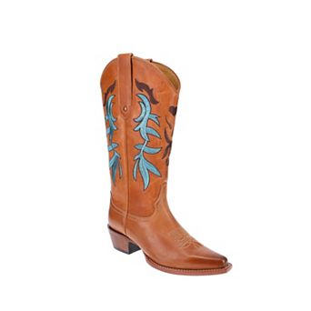 Malibu Beach Women's Premium Western Leather Boots Loni