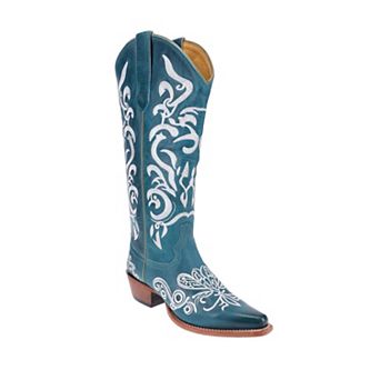 Malibu Beach Women's Premium Western Leather Boots Calypso