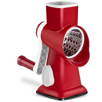 Stainless Steel Changeable Blades Rotary Cheese Grater Kitchen Tool
