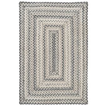 Homespice Birch Jute Braided Rug Non Shedding Ivory and Gray Rug