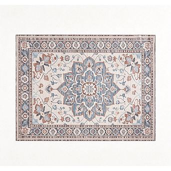 9ft X 12ft Nordic Style Polyester Area Rug Anti Stain Easy Care Sound Absorbing Large Bedroom