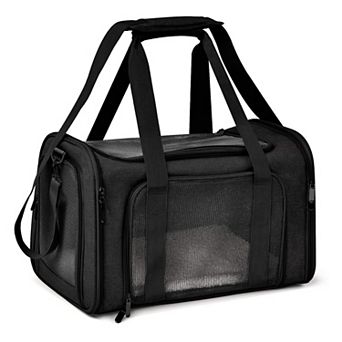 Pet Carrier Airline Approved Soft Sided Collapsible Travel Bag for Small Medium Cats Dogs Puppies Up