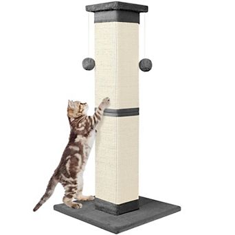 33 Inch Cat Scratching Post Tall Sisal Scratcher Indoor Cats Furniture Protector