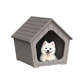 Dog House Indoor Outdoor Weatherproof Durable Small Pet Shelter Patio Porch Living Room