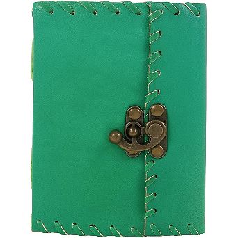 Handcrafted Leather Travel Journal & Organizer Vintage Diary with 200 Unlined Pages, Secure Latch