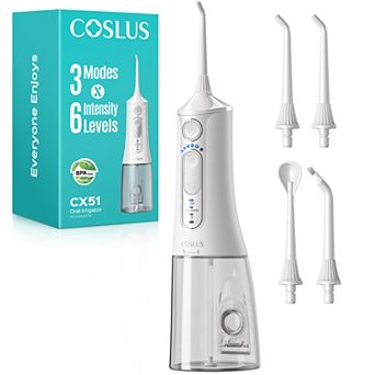 COSLUS CX51 Professional Water Flosser, 3 Modes & 6 Intensities, for Sensitive Gums Braces