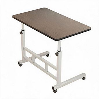 Standing Desk With Wheel,Stand up Desk Adjustable Height,Rolling Computer Desk,Portable Laptop Table