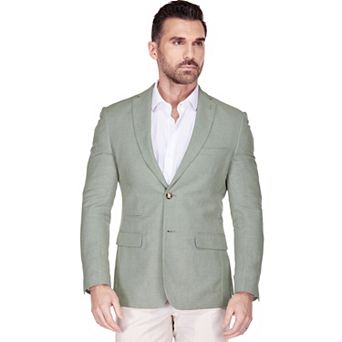 Gino Vitale Men's Slim Fit Linen-Blend Blazer