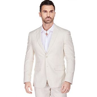 Gino Vitale Men's Slim Fit Linen-Blend Blazer