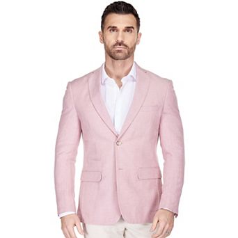 Gino Vitale Men's Slim Fit Linen-Blend Blazer