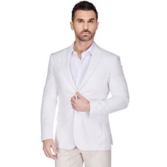 Gino Vitale Men's Slim Fit Linen-Blend Blazer