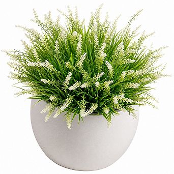 17 Inch Adjustable Artificial Monkey Grass Outdoor UV Resistant Faux Shrubs