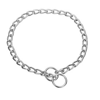1 pc Heavy Duty Slip Link Dog Training Chokers Collar, Adjustable Choker Chain for Puppies & Pets