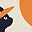 Black Cat Orange