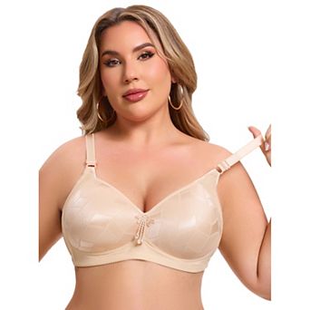 Women's Deep V Wireless Bralette Comfort Seamless Soft Cup Adjustable Straps Bras