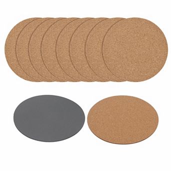 10 pc Round Cork Plant Mats Cork Coasters for House