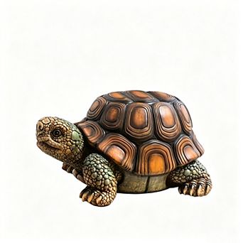 18" Turtle Stool, Resin Multi-Use Garden Statue for Indoor & Outdoor Decor