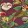 Burgundy Toucan Bird