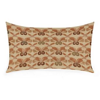 12x20 Waterproof Lumbar Cushion Cover, Rustic Floral Home Porch Pillow Case