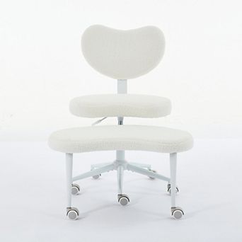 Adjustable Cross Legged Chair Office Chair with Lumbar Support