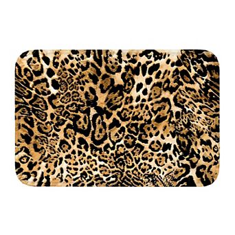 Classic Leopard Print Floor Mat, Soft Non-Slip Decorative Entry Rug