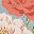Grey Peach Floral