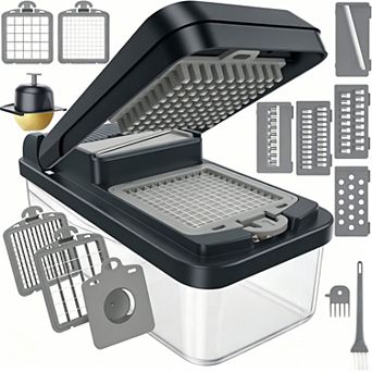 12-in-1 Vegetable Chopper 7 Blades Mandoline Slicer