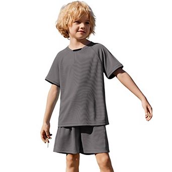 Arshiner Boys Piece Set Loose Athletic Tshirt And Mesh Shorts Outfits Sumer Sportswear Clothes Set