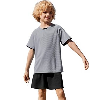 Arshiner Boys Piece Set Loose Athletic Tshirt And Mesh Shorts Outfits Sumer Sportswear Clothes Set