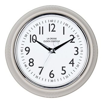 La Crosse Technology 9.5-inch Retro Diner Silent Sweep Quartz Analog Wall Clock