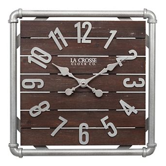 La Crosse Technology 16-inch Foundry Quartz Analog Wall Clock