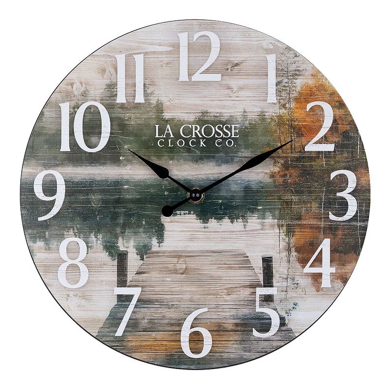 La Crosse Technology 11-inch Reflection Quartz Analog Wall Clock, Multi