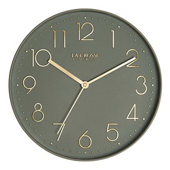 La Crosse Technology 12-inch Paxton Silent Sweep Quartz Analog Wall Clock