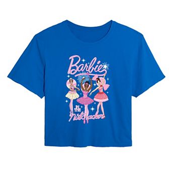 Juniors' Barbie in the Nutcracker Ballet Cropped Tee