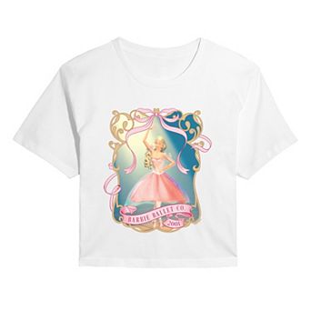 Juniors' Barbie in the Nutcracker Ballet Cropped Tee