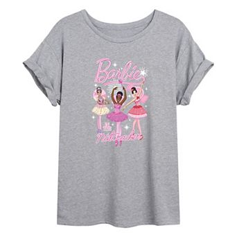 Juniors' Barbie in the Nutcracker Ballet Oversized Tee