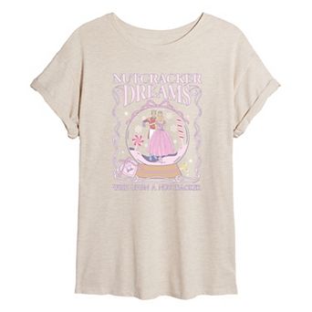Juniors' Barbie Nutcracker Dreams Oversized Tee