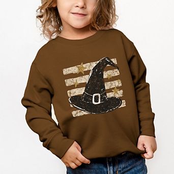 Witch Hat Stripes - Toddler Graphic Sweatshirt