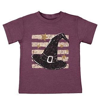 Witch Hat Stripes - Toddler Short Sleeve Graphic T-Shirt