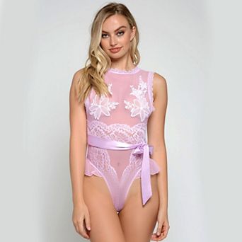 iCollection Bridal Mesh & Lace Teddy