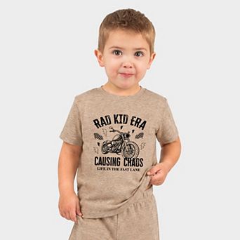 Rad Kid Era Causing Chaos - Toddler Crew Shorts Set